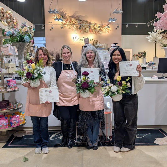 Our April Floral Design Course Was a Blooming Success! 🌸